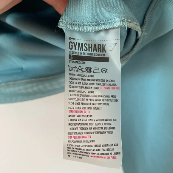 Gymshark  X Whitney Simmons Long Sleeve Laser Cut Teal Size Small - Picture 8 of 8